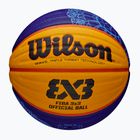 Wilson Fiba 3x3 Game Ball Paris Retail μπάσκετ 2024 μπλε/κίτρινο μέγεθος 6