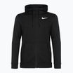 Ανδρικό φούτερ Nike Dri-Fit Hooded Fitness Full Zip Fleece με κουκούλα μαύρο/λευκό