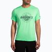 Ανδρική μπλούζα Brooks Distance 3.0 hyper green/brooks trail running shirt