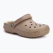 Crocs Classic Clog με επένδυση μανιτάρι/κόκαλο σαγιονάρες