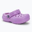 Παιδικές παντόφλες Crocs Classic Lined orchid