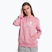 Γυναικείο φούτερ προπόνησης New Balance Essentials Stacked Logo French Terry Hoodie ροζ WT31533HAO