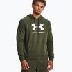 Under Armour ανδρική κουκούλα Rival Fleece Logo HD marine από πράσινο/λευκό