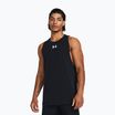 Ανδρικό μπλουζάκι μπάσκετ Under Armour Baseline Cotton black/white