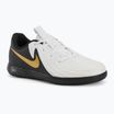 Παιδικά παπούτσια ποδοσφαίρου Nike Phantom GX II Academy IC white/metallic gold coin/black