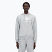 Ανδρικό New Balance Stacked Logo French Terry Hoodie αθλητικό γκρι