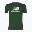 Ανδρικό μπλουζάκι New Balance Stacked Logo night watch green