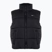 Nike Sportswear Classic Puffer Therma-Fit μαύρο/λευκό γυναικείο αμάνικο μπουφάν