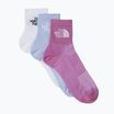 The North Face Multi Sport Cush Quarter Sock 3 ζευγάρια tnf λευκό/μοβ