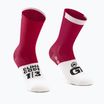 ASSOS GT C2 κόκκινες/λευκές κάλτσες ποδηλασίας P13.60.700.4M.0