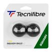 Μπάλες σκουός Tecnifibre sq Balls Double Yellow 2 τεμάχια μαύρο 54BASQDOUB