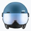 Κράνος σκι UVEX Wanted Visor stone blue matt/mirror blue/smoke