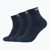 Κάλτσες Skechers Mesh Ventilation Quarter 3 pairs navy