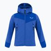 Παιδικό φούτερ πεζοπορίας Salewa Agner Melange PL FZ Hoody electric