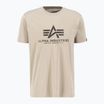 Alpha Industries ανδρικό μπλουζάκι Basic T Carbon vintage sand t-shirt