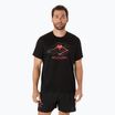 ASICS ανδρική φανέλα Fujitrail Logo performance μαύρο/ανθρακί/κοραλί reef running shirt