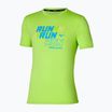 Ανδρικό Mizuno Core Run Tee lime πουκάμισο για τρέξιμο