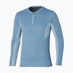 Ανδρικό μακρυμάνικο τρέξιμο Mizuno Dryaeroflow Half Zip parisian blue