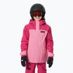 Παιδικό μπουφάν για σκι Helly Hansen Level sugar pink