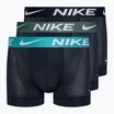 Ανδρικό μποξεράκι Nike Dri-Fit Essential Micro Trunk 3 ζεύγη blue/navy/green