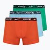 Ανδρικό μποξεράκι Nike Everyday Cotton Stretch Trunk 3 ζεύγη red/aquarius blue/stadium green