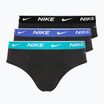 Ανδρικό σλιπ Nike Everyday Cotton Stretch Brief 3 ζεύγη black dusty/ast/arry navy