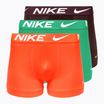 Nike Dri-Fit Essential ανδρικό σορτς μποξεράκι 3 ζευγάρια πράσινο/μικρό βυσσινί/μπορντό συντριβή