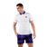 Ανδρικό μπλουζάκι πόλο τένις HYDROGEN Tartan λευκό και μοβ T00518E82