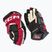 CCM JetSpeed FT6 Pro SR γάντια χόκεϊ μαύρο/κόκκινο/λευκό