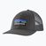 Patagonia P-6 Logo LoPro Trucker καπέλο μπέιζμπολ με λογότυπο forge grey