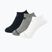 New Balance Performance Cotton Flat κάλτσες 3 ζευγάρια λευκές/μαύρες/γκρι