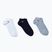 Lacoste RA4183 3 ζεύγη κάλτσες ασημί/ναυτικό μπλε/λευκές
