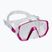 TUSA Freedom Elite ροζ και διαφανής μάσκα κατάδυσης M-1003