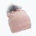 Γυναικείος χειμερινός σκούφος 4F ροζ H4Z22-CAD009