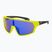 GOG παιδικά γυαλιά ηλίου Flint matt neon κίτρινο/μαύρο/πολυχρωματικό μπλε