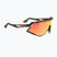 Rudy Project Defender γυαλιά ηλίου μαύρο ματ/πορτοκαλί πορτοκαλί/πολύχρωμο πορτοκαλί