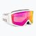 Giro Index 2.0 γυαλιά σκι λευκό λογότυπο/ζωντανό ροζ