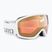 Giro Ringo λευκά γυαλιά σκι με λογότυπο/χάλκινα γυαλιά σκι