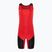 Ανδρική ολόσωμη φόρμα Nike Weightlifting Singlet scarlet/black