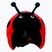 COOLCASC Ladybird κράνος με επικάλυψη κόκκινο 001