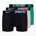 Nike Dri-Fit Essential Micro Trunk ανδρικό σορτς μποξεράκι 3 ζευγάρια πράσινο/ροζ/μαύρο 3d
