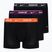 Ανδρικό μποξεράκι Nike Everyday Cotton Stretch Trunk 3 ζεύγη black/violet/orange