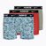 Ανδρικό μποξεράκι Nike Everyday Cotton Stretch Trunk 3 ζεύγη aquarius blue lg print/grey/uni red