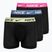 Ανδρικό μποξεράκι Nike Dri-FIT Ultra Comfort Brief 3 ζεύγη black/yellow/fuxia