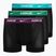 Ανδρικό μποξεράκι Nike Everyday Cotton Stretch Trunk 3 ζεύγη turquoise/violet/blue