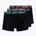 Ανδρικό μποξεράκι Nike Everyday Cotton Stretch Trunk 3 ζεύγη black/red/aquarius blue/stadium green