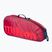 Wilson Junior 3 Pack παιδική τσάντα τένις κόκκινη WR8023903001