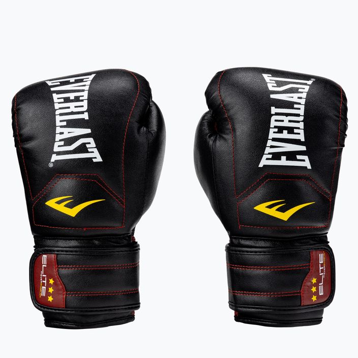 Everlast Elite γάντια πυγμαχίας Muay Thai μαύρα EV360MT 3