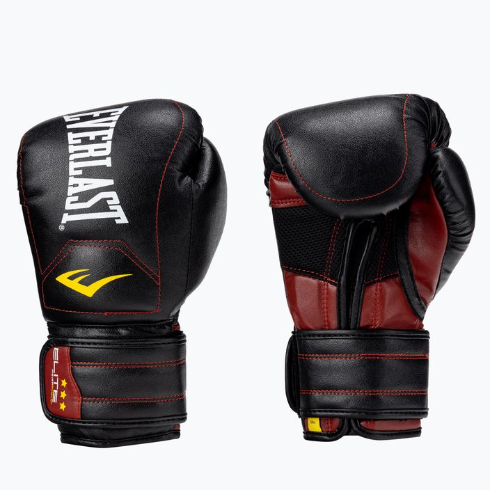 Everlast Elite γάντια πυγμαχίας Muay Thai μαύρα EV360MT 5