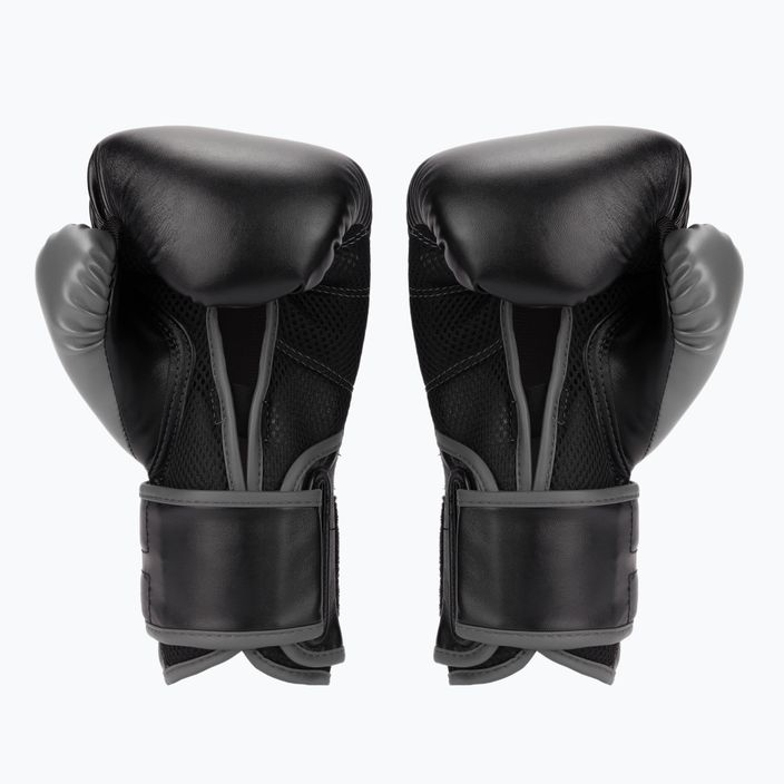 Everlast Powerlock PU ανδρικά γάντια πυγμαχίας μαύρα EV2200 2